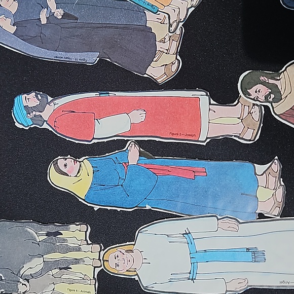 Vintage Flannel Graph Sunday School Bible Story Teaching characters/story piece - Picture 7 of 15